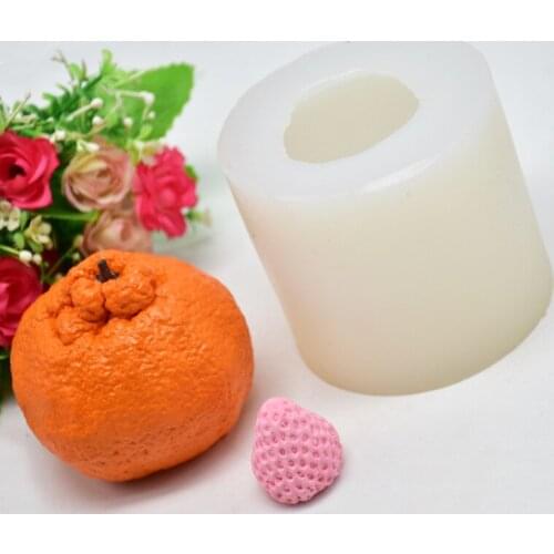 3D Lifelike Ugly Orange Modeling Silicone Mold Handmade DIY Soap Mold Cake Fondant Plaster Clay Candle Baking Tools