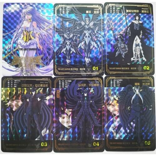 55pcs/set Saint Seiya LC Holy Code Series Hades Army Toys Hobbies Hobby Collectibles Game Anime Collection Cards