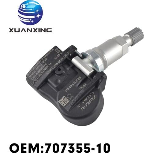 707355-10 Tire Pressure Sensor Monitoring System 433Mhz TPMS SENSOR Metal Valve For BMW X1 X2 X3 X5 X6 36106881890