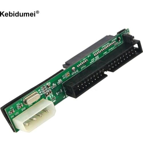Kebidumei Sata to IDE Adapter Converter 2.5 Sata Female to 3.5 inch IDE Male 40 pin port 1.5Gbs Support ATA 133 100 HDD CD DVD