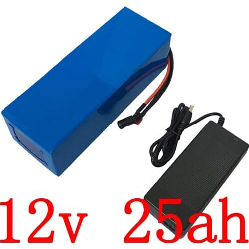 12V 25AH battery 12v 25ah electric bike battery 12v 25000mah Lithium ion battery with 12.6V 5A charger for LED CCTV