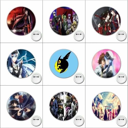 1pcs anime Akame ga KILL! Cosplay Badge Cartoon Pins Brooch for Clothes Accessories Backpacks bags Button Badges