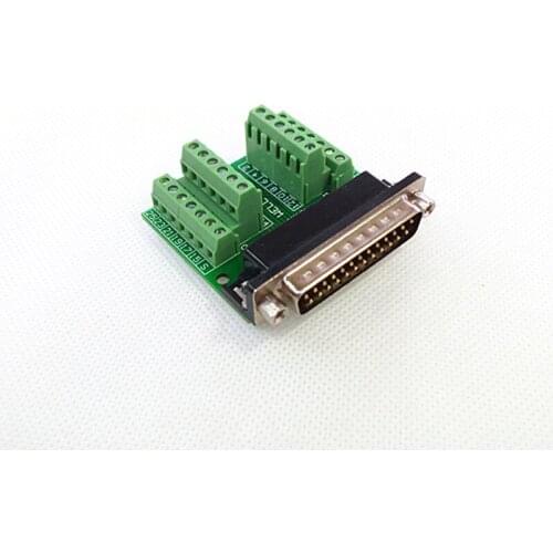 DB25 Male Breakout Board, DSUB Header Breakout Board, Terminal Block DSUB Module