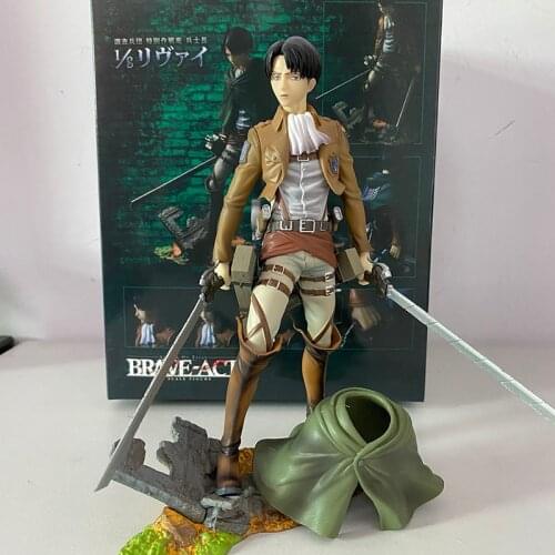 Mikasa Ackerman Eren Jaeger Attack on Titan Levi Action Figure Anime Model Toy Doll Christmas Gift