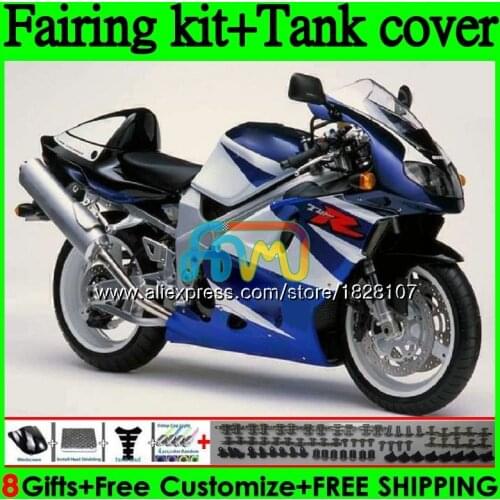 Kit+Tank For SUZUKI TL1000R 1998 1999 2000 2001 2002 2003 100BS.0 TL1000 TL 1000 R 1000R 98 99 00 01 02 03 Fairing Blue white