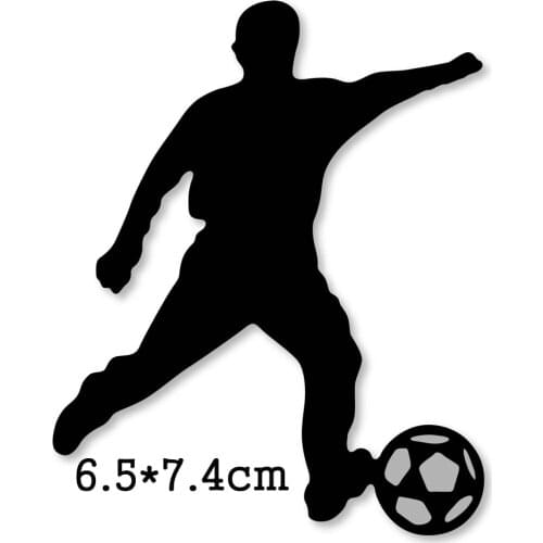 Metal Cutting Dies Men play football 2020 New Crafts Stencil For DIY Scrapbooking Paper/photo Cards Making Embossing Die