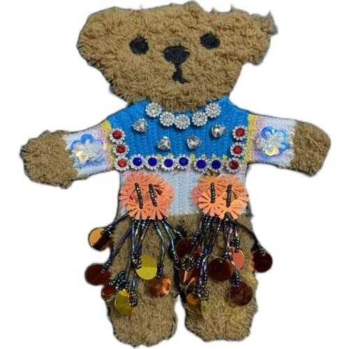 Cute Plush Bear for Children Casual Wear Patch Clothing Accessories Clothes Decoration The New DIY Handmade Accessories