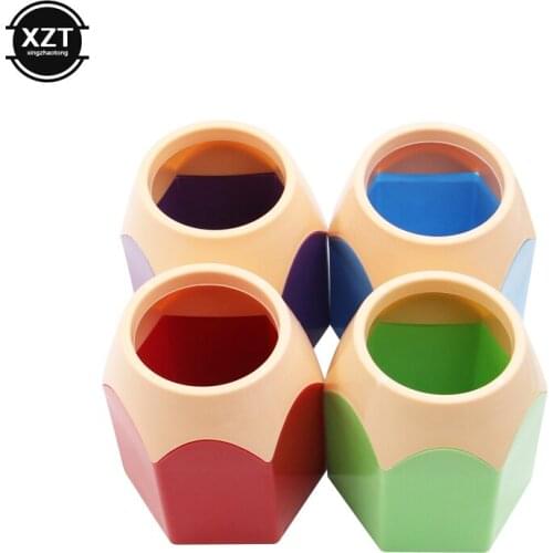Multifunction Pencil Shaped Kawaii Pen Holder Makeup Brushes Holder Desk Stationery Storage Organizer School Office Supplies