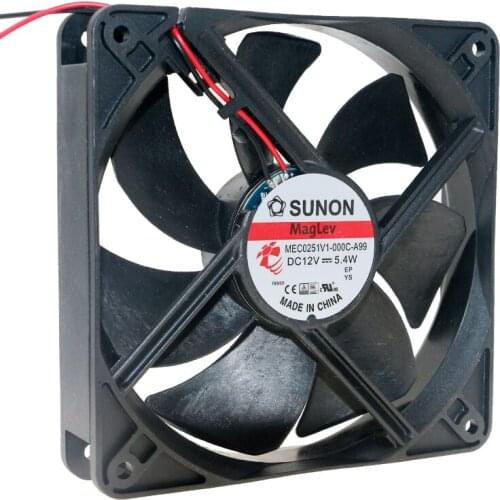 Brand new original MEC0251V1-000C-A99 12cm 12025 120mm fan DC 12V 5.4W Double ball bearing large air volume cooling fan