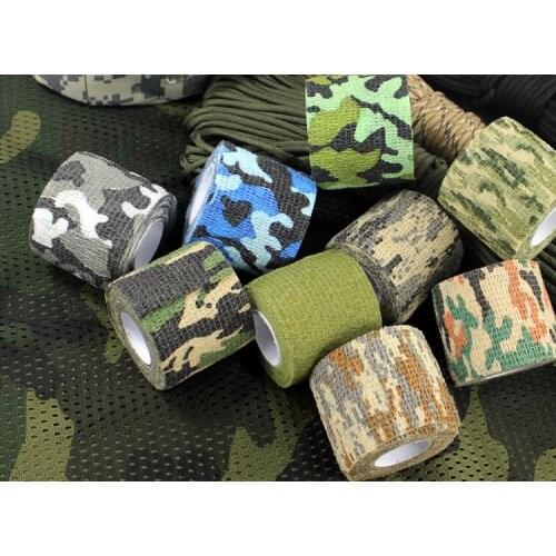 220x5CM Elastic Camouflage Adhesive Tape Non-Woven Military Fans Tapes