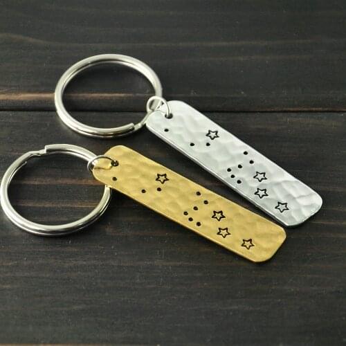 Personalized Aquarius Constellation keychain,Aquarius Sign Birthday Gift,Horoscope Pendant,Astrology Jewelry,Zodiac keychain