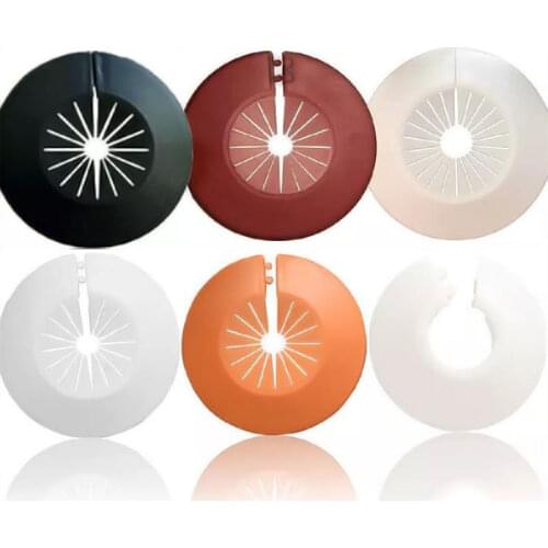 1pc Plastic Wall Hole Duct Cover Shower Faucet Angle Valve Pipe Plug Decoration Cover Snap-On Plate Kitchen Faucet Accessories