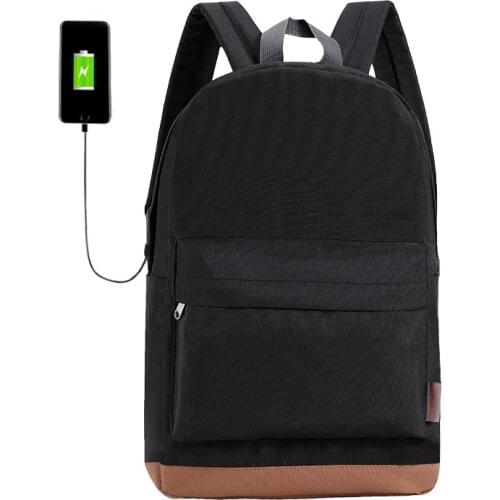 Student backpack casual backpack male waterproof outdoor travel backpack fashion tide men and women student charging schoolbag