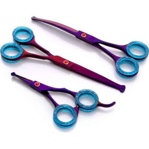 Professional Cutting Curved Styling Tool Hair Scissors Stainless Steel Salon Hairdressing Shears Professional barber Scissors