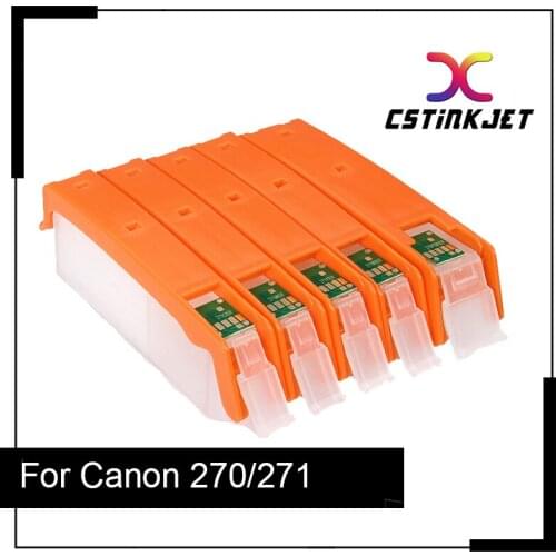 2 SETS empty refillable cartridge for canon pgi270cli271 for Canon PIXMAMG5720 MG5721 MG5722 MG6820 MG6821 MG6822 TS6020 TS5020