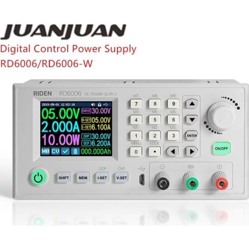 RD6006 RD6006W Module Buck Voltage Converter Voltmeter 60V/6A DC Voltage USB WiFi Current Step-down Power Supply S06A Case 40%OF