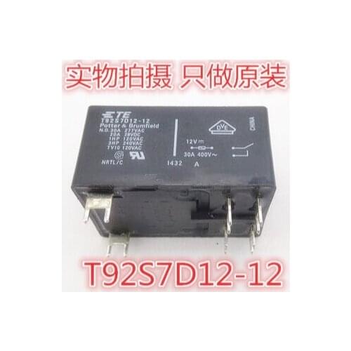 T92S7D12-12 TE Tyco Potter Brumfield T92 Relay 30A 12V 2 from A DIP6 new and original