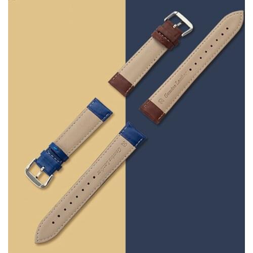 BENYAR Genuine Leather Watch Strap 20m 24mm Leather 22mm Suitable For Men Watch Women Watches