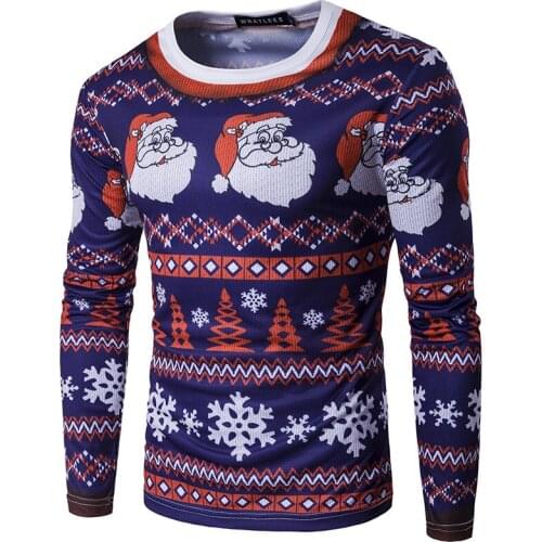 Christmas Santa Claus Printed T Shirt Men Women 2020 Brand New Long Sleeve Tee Shirt Homme Funny Christmas Costume Tshirt Male