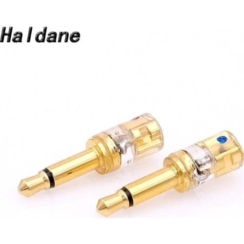 Free Shipping Haldane one pair Headphone Plug for T1P T5P t1 d8000 MDR-Z7 D600 D7100 3.5mm Male to MMCX Female Converter Adapter