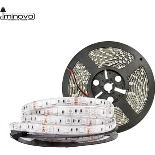 DC 12V LED Strip Light Flexible Diode Ribbon Tape RGB SMD 2835 5050 44Key Power Remote Full Set Waterproof 5M 10M 15M Lighting