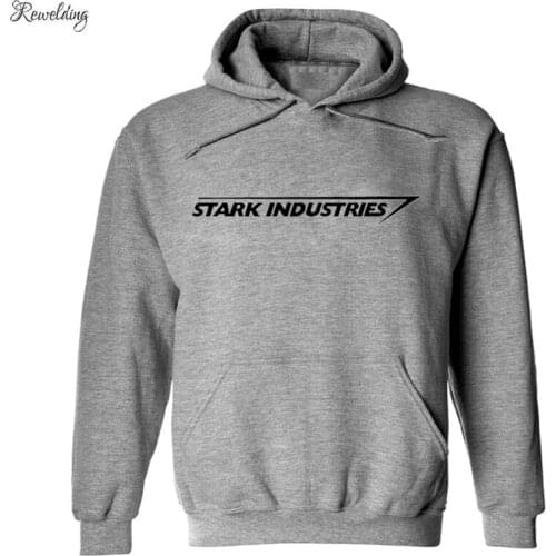 Stark Industries Letter Print Hoodies Men Women Fleece Long Sleeve Hip Hop Sweatshirt Pullover Cool Streetwear Skateboard Hoody