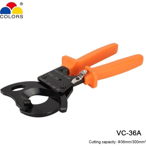 VC-36A Cable Cutter Cable Cutting Tools Ratchet Cutting Plier Range Dia 36mm 300mm2