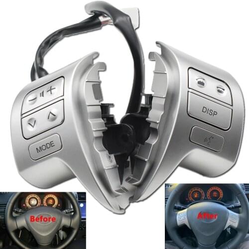 HighQuality Button Switch Multifunction Bluetooth Steering Wheel Audio Control Switch 84250-02200 For Toyota Corolla ZRE15 07~16