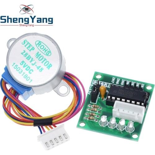 TZT 1LOTS 28BYJ-48-5V 4 phase Stepper Motor+ Driver Board ULN2003 for Arduino 1 x Stepper motor +1x ULN2003 Driver board