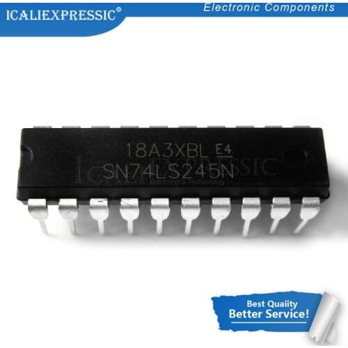 100PCS SN74LS245N DIP20 SN74LS245 DIP 74LS245N DIP-20 74LS245 HD74LS245P new and original IC