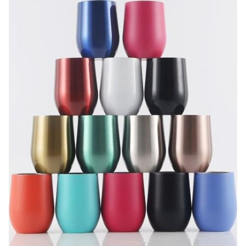12oz/355ml Mini Egg Stainless Steel Thermos Coffee Mug Cup Water Bottle For Girls Vacuum Flask Car Travel Thermal Tea Coffee Cup
