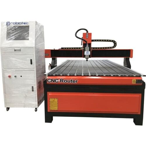 Robotec 1224 acrylic / stone / marble / aluminum / brass / 3d cnc router price 1200*2400 with CE certification for sale