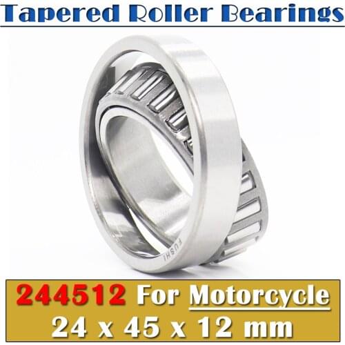 24*45*12 mm 1PC Steering Head Bearing 244512 Tapered Roller Motorcycle Bearings