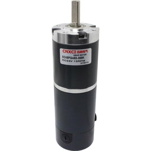 45PG45S Planetary Gear motor DC 12V24V Outer Diameter 45mm 8mm Shaft Low Speed High Power Large Torque for DIY Model