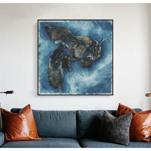 Abstract Bee Art Painting Picture Poster Canvas Print Painting Wall Art Living Room Home Decoration