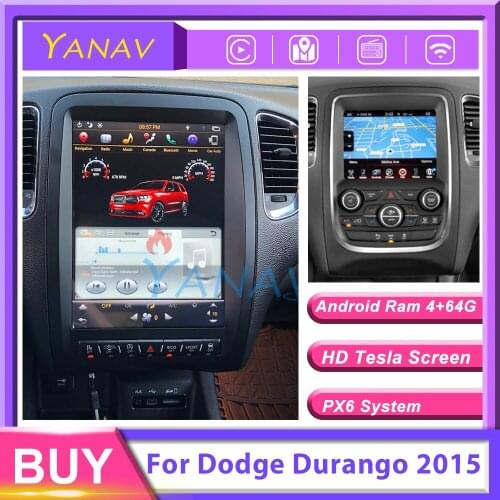 Car Radio 2 Din Android GPS Navi Head Unit For Dodge Durango 2015 Vertical Sreen Car Stereo Receiver Multimedia DVD Player