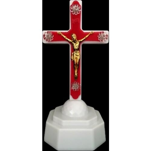 European Style Boutique LED Light Christ Jesus Lcon Cross Home Church Pray Ornaments Church Souvenirs wholesales
