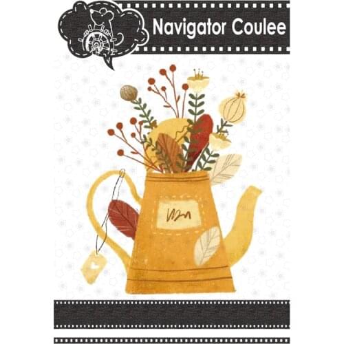 Flowers Kettle Cutting Mould 2021 Dead Scrapbook Metal Cutting Mould Chicken Breast Stencil DIY Craft Creative Cutting