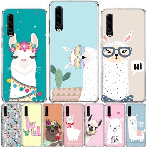 Lama Llama Alpacas Animal Phone Case For Huawei P40 P30 P20 P10 Mate 10 20 30 Lite Pro P Smart Z Plus 2019 Cover Shell Coque