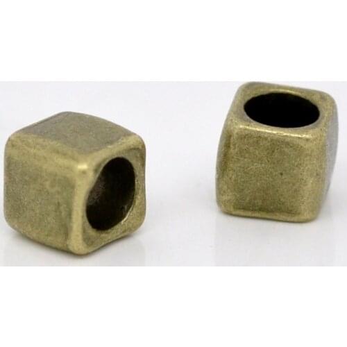 DoreenBeads 50 Bronze Tone Cube Spacers Beads 6x6mm (B12940) yiwu