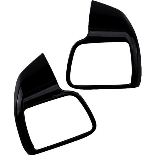 DWCX 1 Pair Black ABS Car Steering Wheel Frame Trim Fit For Toyota Highlander Kluger 2014 2015 2016 2017 2018 2019