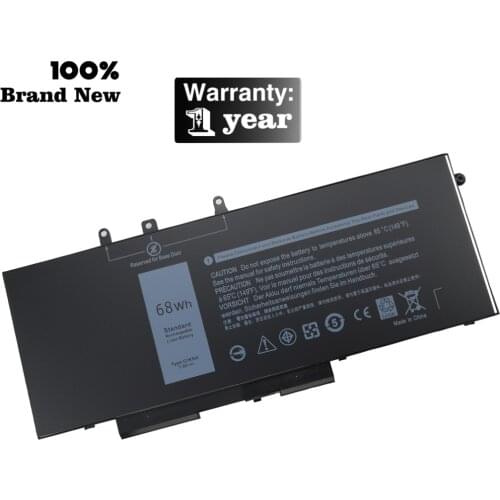 GJKNX 7.6V 68Wh Laptop Battery for Dell Latitude 5280 5480 5580 5490 5590 E5480 E5580 E5490 E5590 Series Fit Notebook