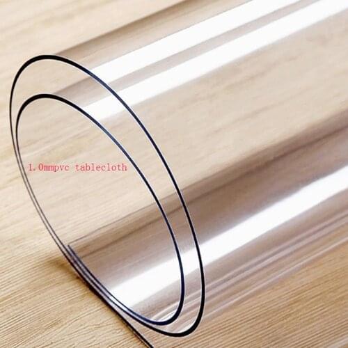 Kitchen Table Mat Modern Home Decoration Soft Glass Protection Mat PVC Oil-proof and Waterproof Transparent Coffee Table Mat