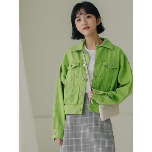 Women Basic Jeans Jacket 2020 New Spring Autumn Solid Fashion Female Denim Coats Jackets Single-breasted Korean Short Tops