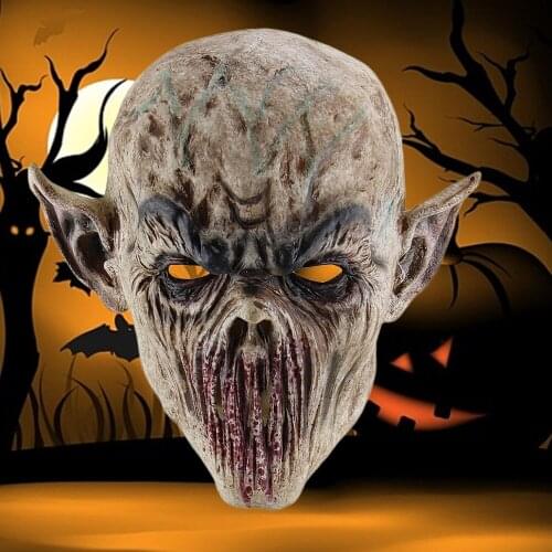 Latex Horror Mask For Men Women Halloween Christmas Party Ghastful Creepy Demon Mask Masquerade Props Cosplay C30K235