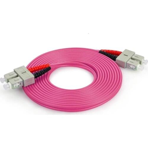 LC-LC OM4 40Gbps 100G Fiber Optic Patch Cord 50/125 2mm 2 core Multimode Duplex Fibra optica Jumper Cable