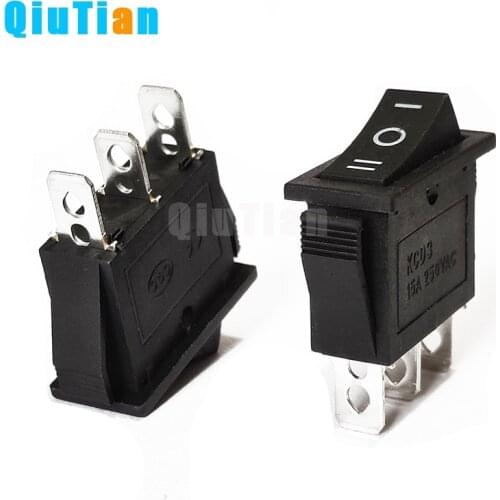 10 pcs KCD1-101 2 Pin 250V 3A SPST Black Boat Switch 21*15 Snap-in ON OFF slope Rocker Position Switch