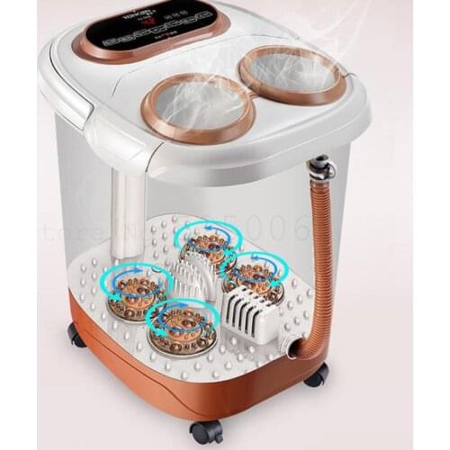 Massage Foot Tub Automatic Washing Footbath Electric Heating Bubble Foot Barrel Pedicures Household Deep Barrel Xin Wu With
