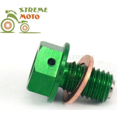 Motorcycle Oil Drain Plug Bolt Screw for KAWASAKI KX65 2000-2017 KX85 KX100 KX125 KX250 KX500 KX250F KX450F 250SB 02-06 KLX250