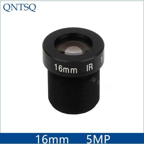 5MP cctv camera lens16mm Fixed Iris lens, 1/2" M12x0.5 Mount Fixed F2.0 for Security Camera, MTV-16MM(5MP)
